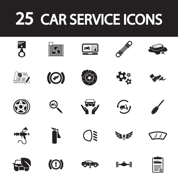 Conjunto de iconos de servicio de coche — Archivo Imágenes Vectoriales