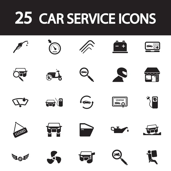Conjunto de ícones de serviço de carro — Vetor de Stock