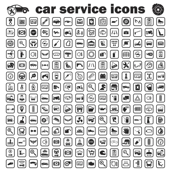 Araba Servis simge seti