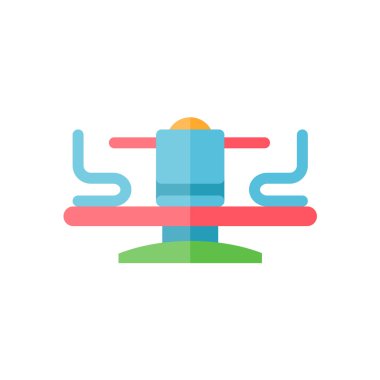 renkli düz salıncak simgesi