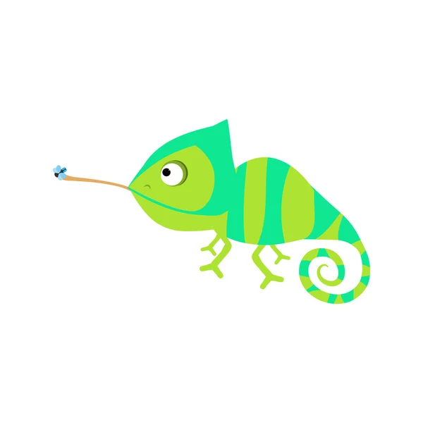 Plano colorido calambre pescado icono — Vector de stock