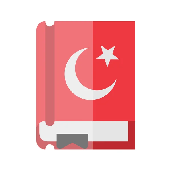 Koranen färgglada flat ikonen — Stock vektor