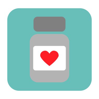 Vitaminler simgesi şişe