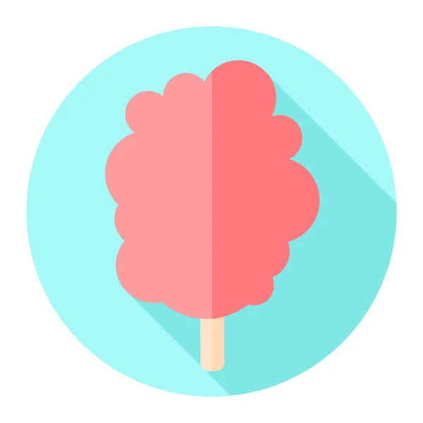 Zucchero filato icona colorata — Vettoriale Stock