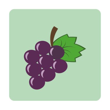 Üzüm düz simgesi
