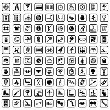 büyük spor simge basit seti