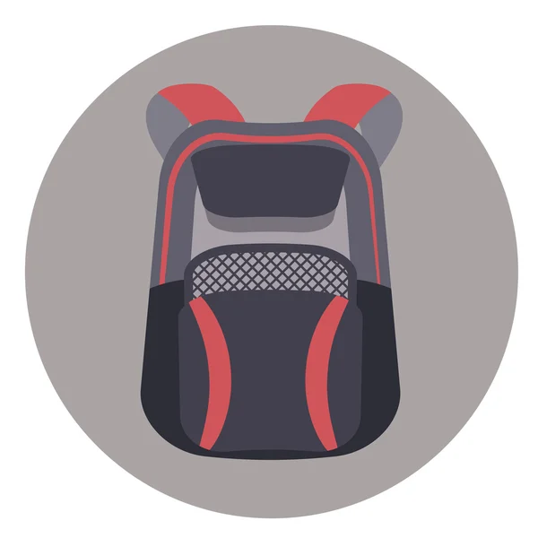 Mochila Icono plano — Archivo Imágenes Vectoriales