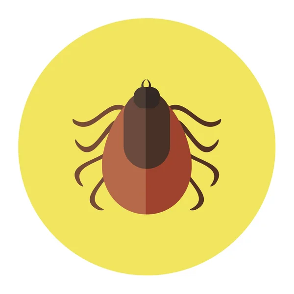 Color insects flat icon — Stock Vector