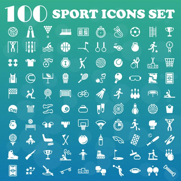 Gran deporte icono conjunto — Vector de stock