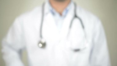 Öksürük, şeffaf ekranda yazma doktor