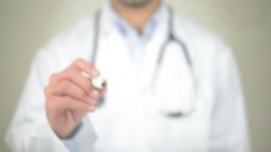 Diyabet, şeffaf ekranda yazma doktor