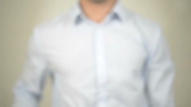 Win Win strateji, şeffaf ekranda yazma adam