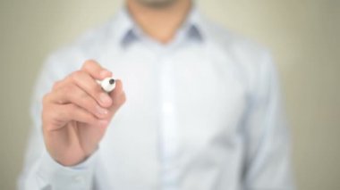 İçmek ve götürmek, şeffaf ekranda yazma adam yok