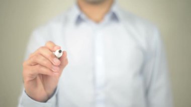 Bemindful bile Your Mind olduğunu tam, şeffaf ekranda yazma adam