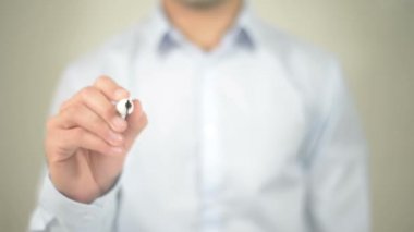 Çevrenizde, şeffaf ekranda yazma adam mucizeler vardır