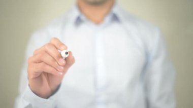 Whats puanınız?, adam şeffaf ekran üzerine yazma