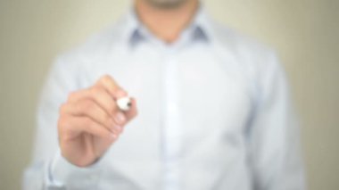 Başarılı Planlama, Şeffaf Ekranda Yazan Adam