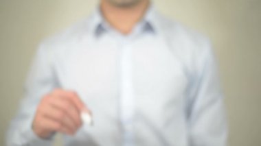 Markete git şeffaf ekranda yazma