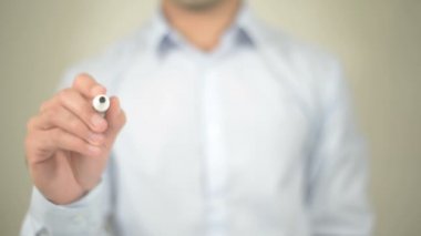Hayal Eğer Can şeffaf ekranda yazma adam bunu,