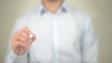 Saatlerinizi, şeffaf ekranda yazma adam değiştirme