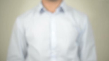 Love kendinizi, şeffaf ekranda yazma adam