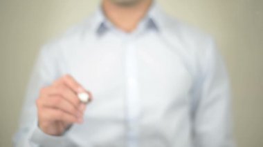 Görev, dostum şeffaf ekranda yazma yönetme