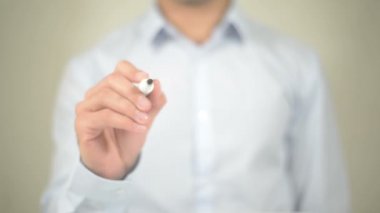 Kahve, şeffaf ekranda yazma adam sonra hayat başlıyor