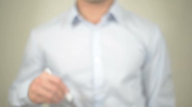 Web tasarım süreci, şeffaf ekran üzerinde yazılı dostum