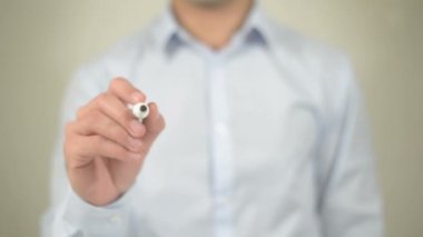 Bölüm-in o, şeffaf ekranda yazma adam olmak