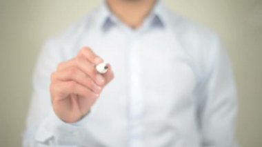 Aracınızı, şeffaf ekranda yazma adam seçin