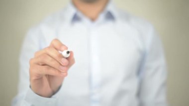 Tüketim pazarı, şeffaf ekranda yazma