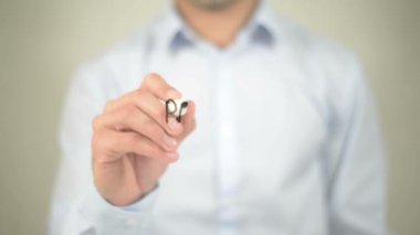 Parola korumalı, şeffaf ekranda yazma