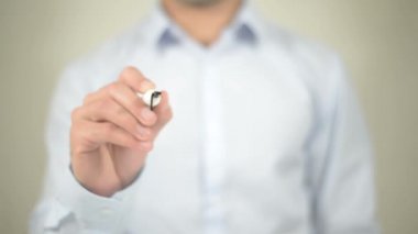 Tur şeffaf ekranda yazma dünya,