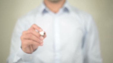 İstemci danışmanlık, şeffaf ekranda yazma