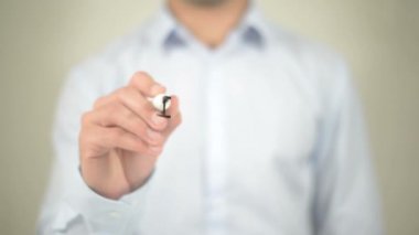 Internet sunucusu, şeffaf ekranda yazma