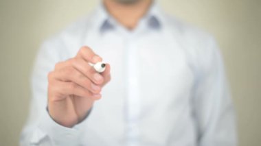 Şeffaf ekranda yazma yaratıcı çalışma