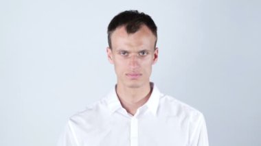 Onun reddi gösterilen hiçbir portre portre kızgın ciddi delikanlı