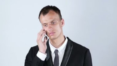 İşadamı almak kötü haber bir iş Red telefon