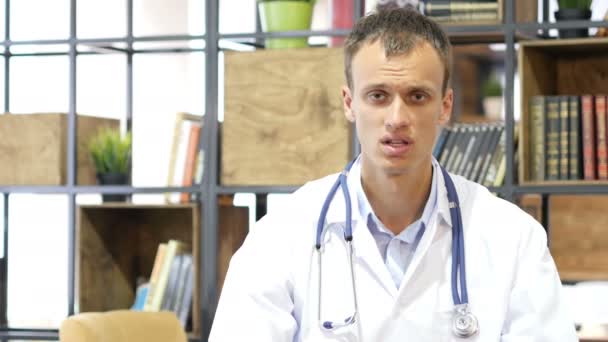 Hasta görüş online doktor Danışma — Stok video