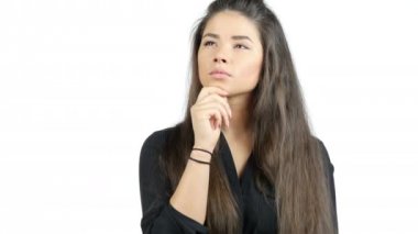 Beyin fırtınası, düşünme, dalgın güzel kız