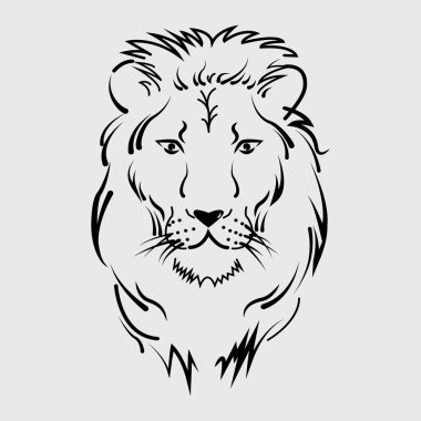 Aslan dövme, kalın