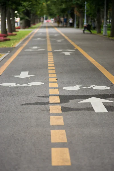 Carril bici de dos vías Fotos De Stock Sin Royalties Gratis