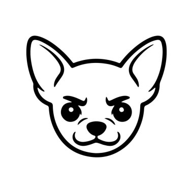 Bu sevimli çizgi film dizaynında kendine güvenen, cesur yüzlü bir chihuahua köpeği var. İllüstrasyon, bu popüler türün neşeli ruhunu yansıtıyor. Köpek severler için mükemmel..