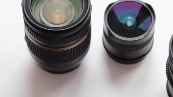 Lentilles photo sur fond blanc  