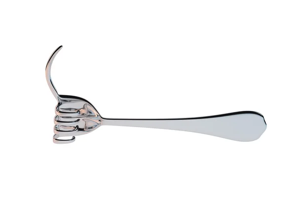Um Como de um garfo, renderização 3D . — Fotografia de Stock