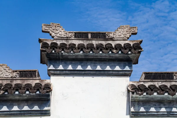 Bâtiments Anciens Chinois Maison Sous Ciel Bleu — Photo