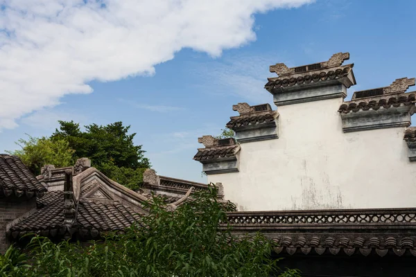 Bâtiments Anciens Chinois Maison Sous Ciel Bleu — Photo