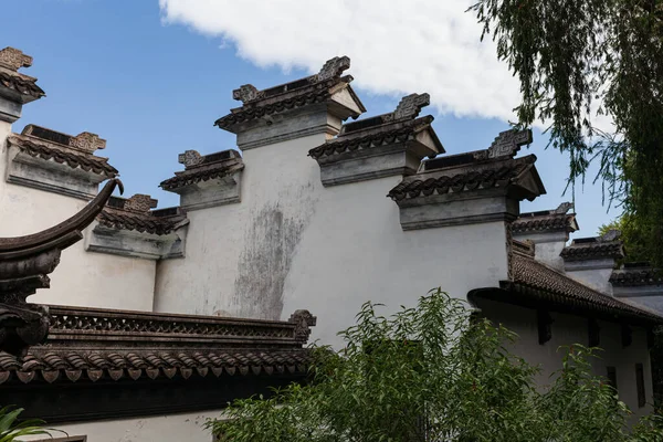 Bâtiments Anciens Chinois Maison Sous Ciel Bleu — Photo