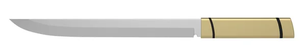 Стальной Нож Белом Фоне Иллюстрация — стоковое фото