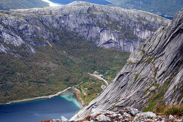 노르웨이 산 풍경. 스톡 사진